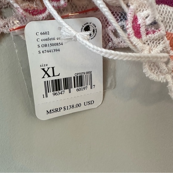 RARE-NWT-FREE People Eyes on You Bell Sleeve Eyelet Mesh Crop(Size:XLarge) - Picture 12 of 12